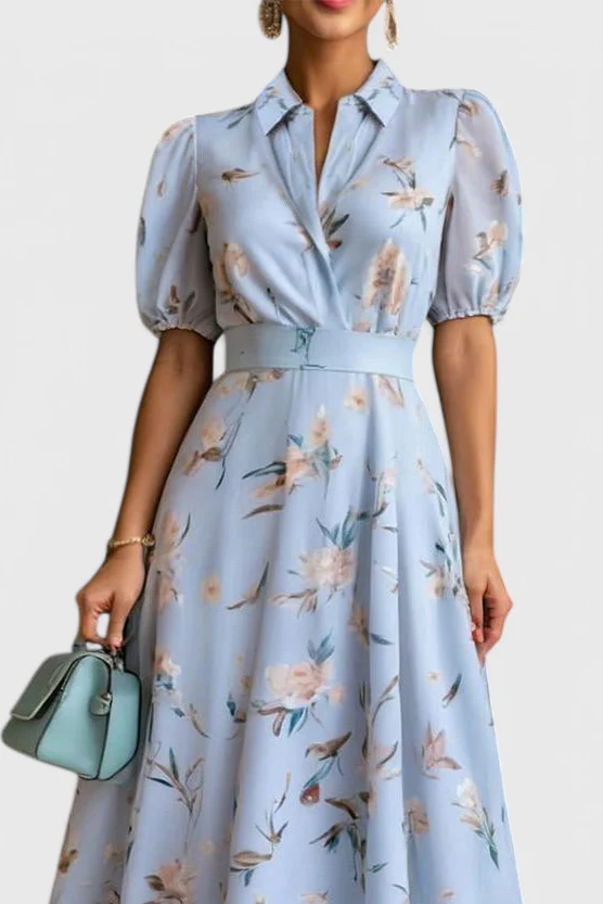 Isaline Vestido Floral con Cuello Breezy - Image 2