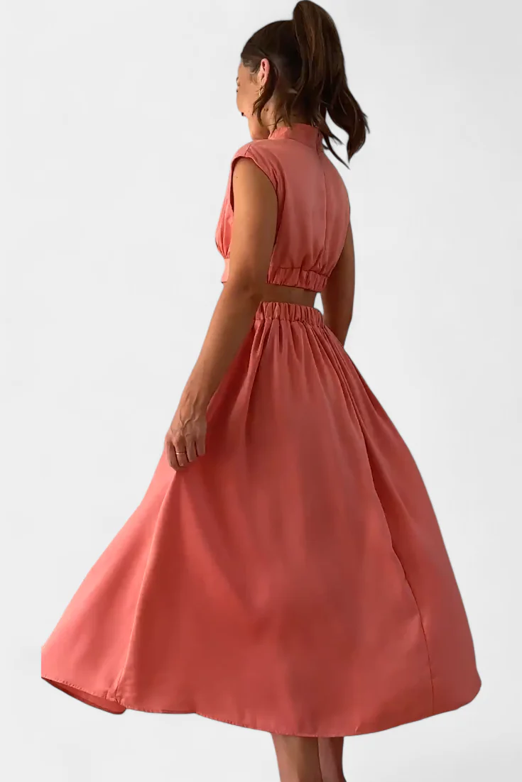 Jocelyn Conjunto de Vestido con Abertura Lateral - Image 14