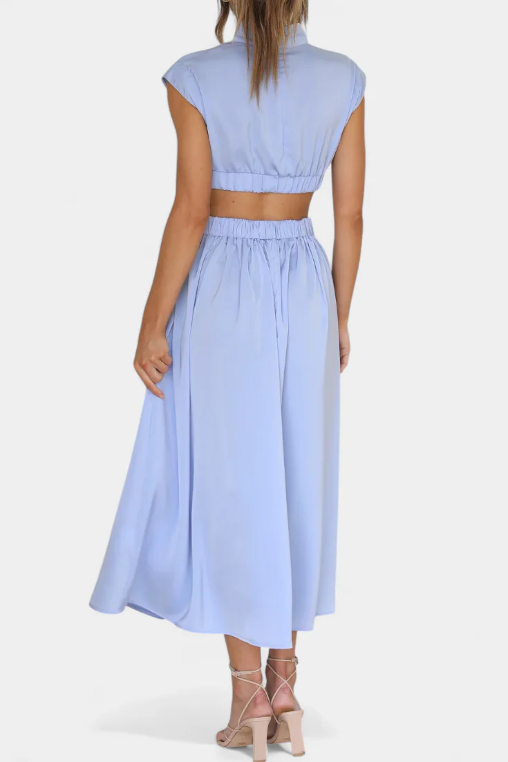 Jocelyn Conjunto de Vestido con Abertura Lateral - Image 16