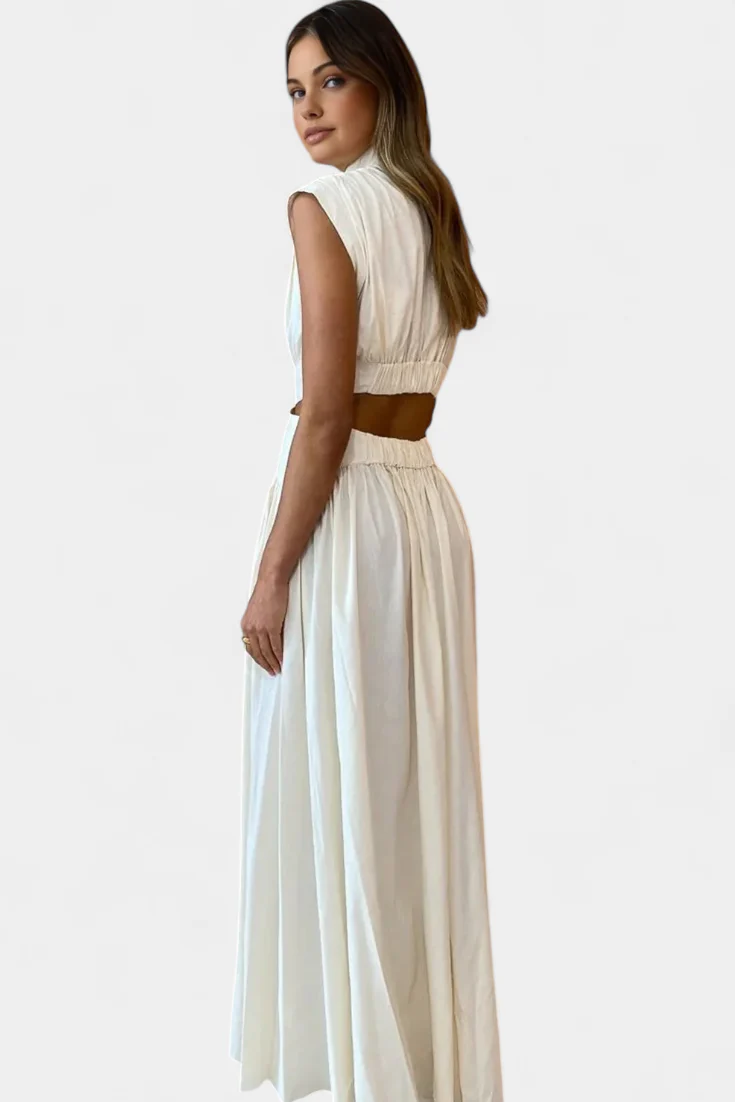 Jocelyn Conjunto de Vestido con Abertura Lateral - Image 3