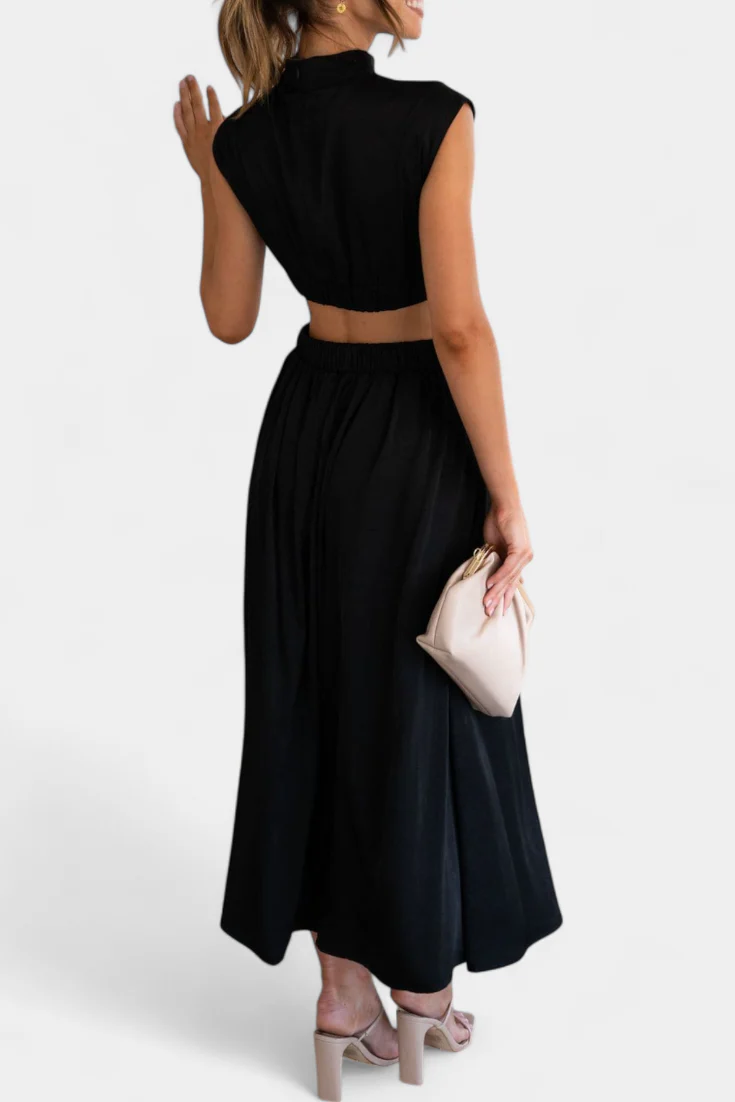 Jocelyn Conjunto de Vestido con Abertura Lateral - Image 5