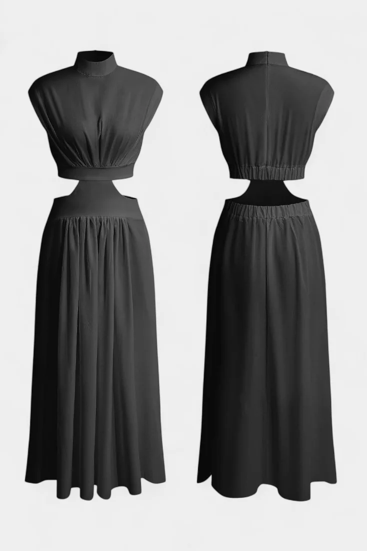 Jocelyn Conjunto de Vestido con Abertura Lateral - Image 6
