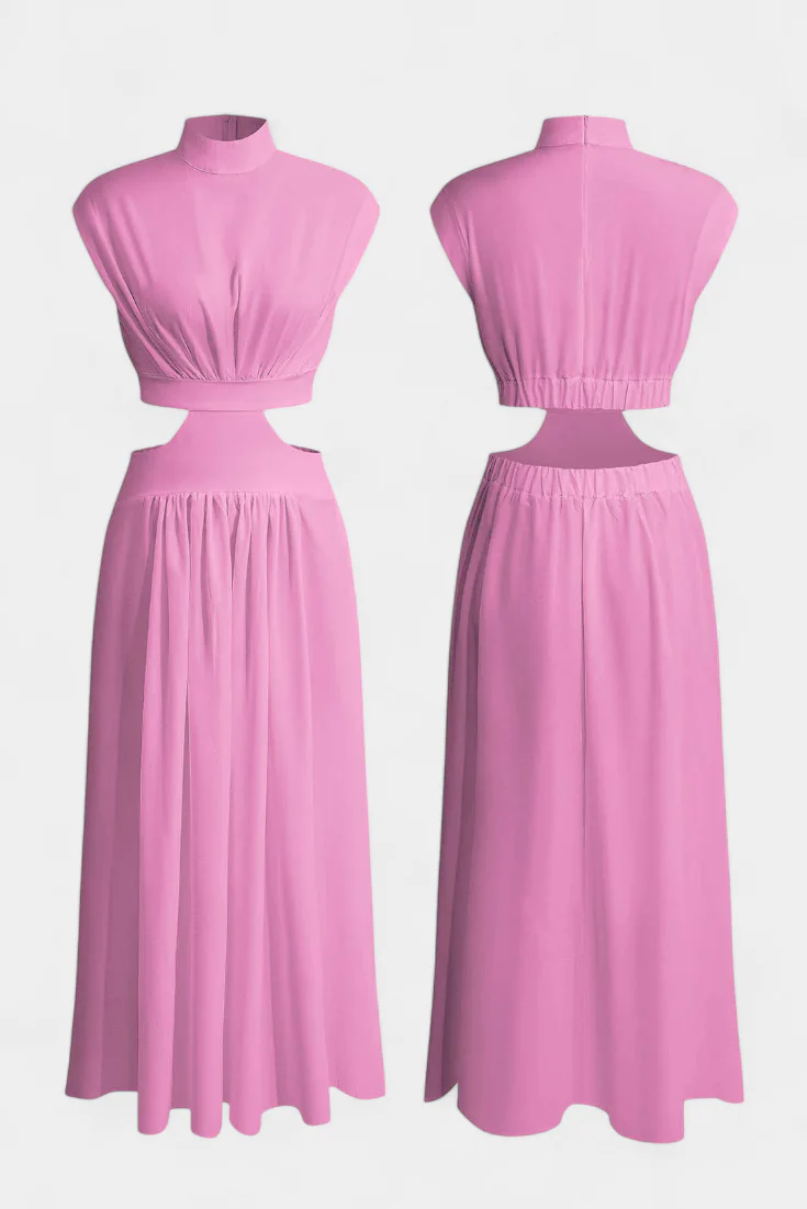 Jocelyn Conjunto de Vestido con Abertura Lateral - Image 9