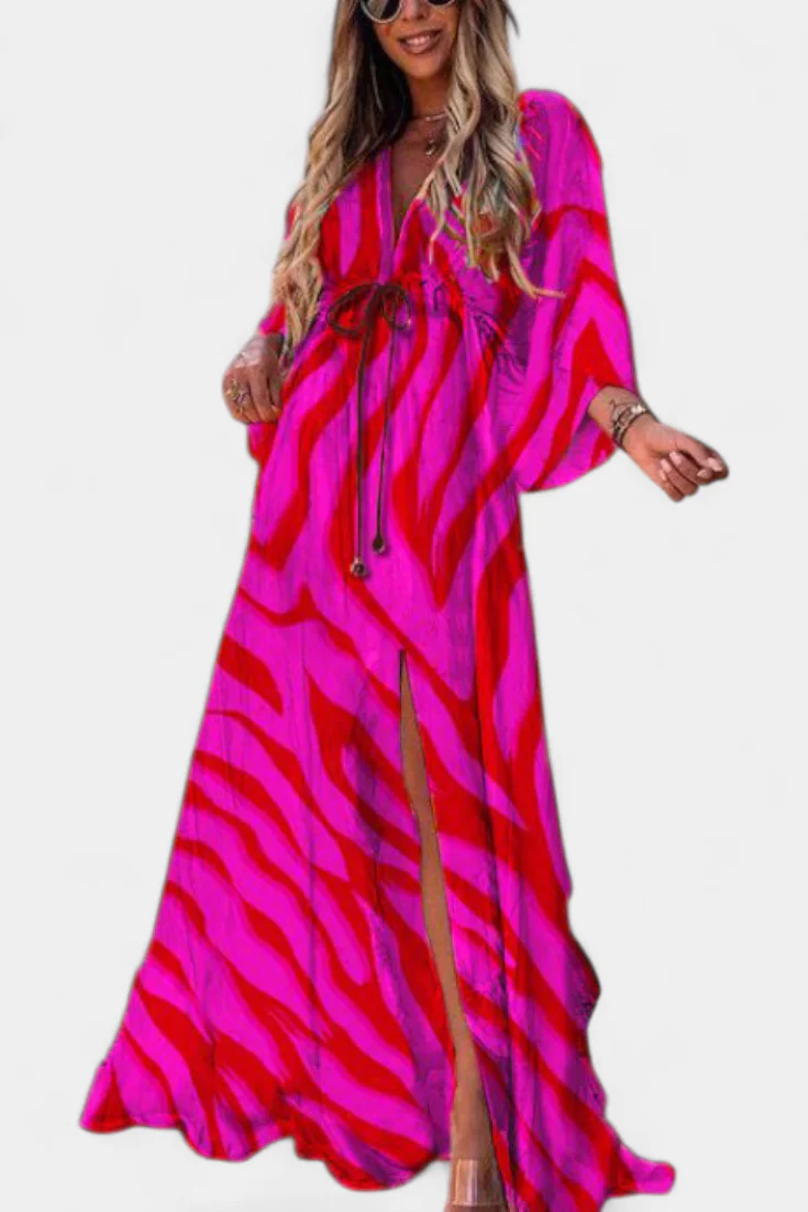 Joelle Vestido Suave Arcoíris con Manga Murciélago - Image 8