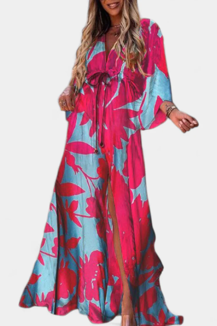 Joelle Vestido Suave Arcoíris con Manga Murciélago - Image 9
