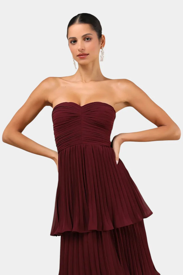 June Vestido con Volantes y Escote Corazón - Image 2
