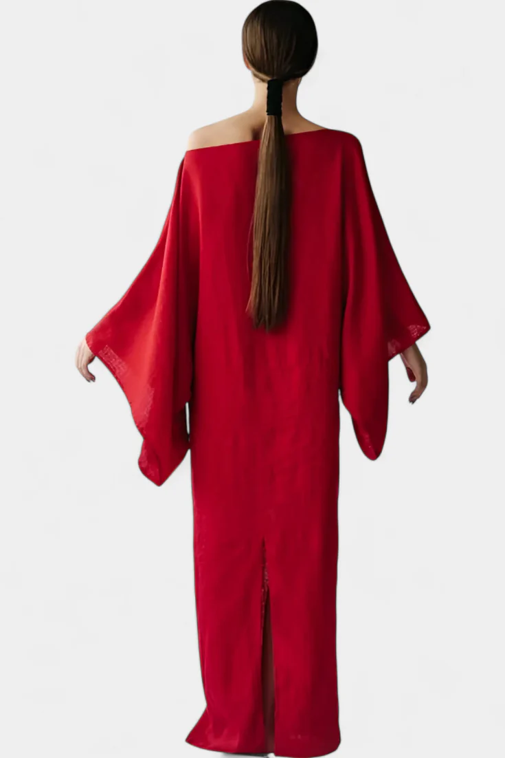 Kamilia Vestido Kimono de Lino y Algodón - Image 7