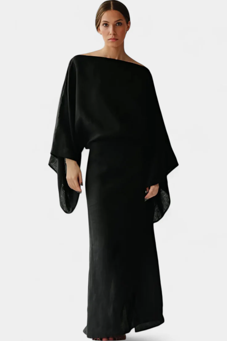Kamilia Vestido Kimono de Lino y Algodón - Image 9