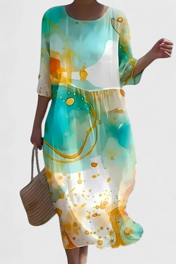Karolina Vestido Floral Que Favorece la Figura - Image 2