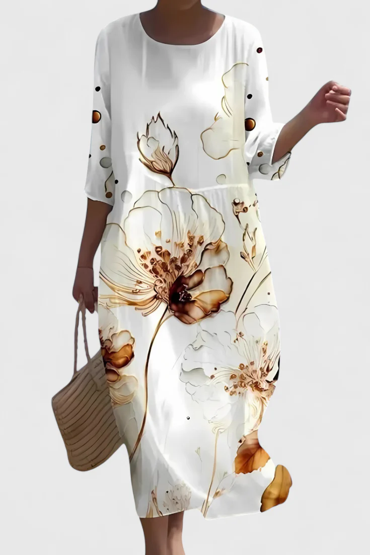 Karolina Vestido Floral Que Favorece la Figura - Image 5