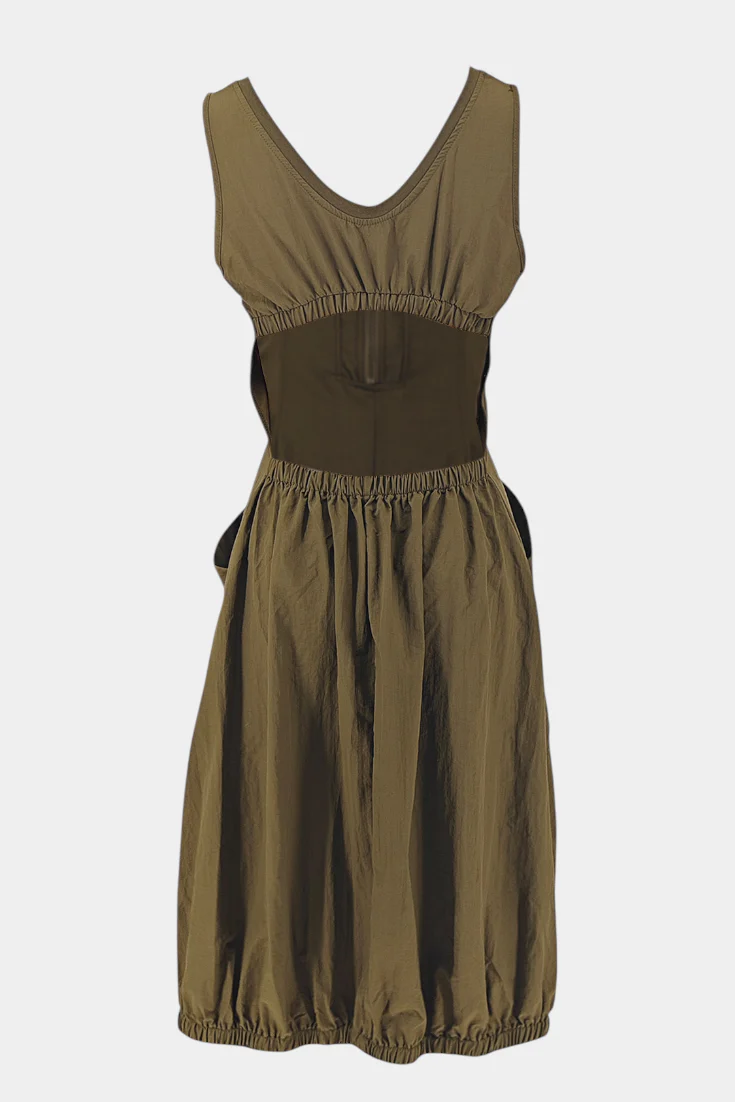 Katana Vestido Midi con Dobladillo de Burbujas y Corsé Ajustado - Image 7