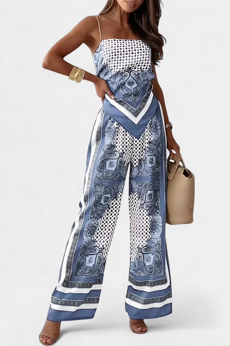 Leonie Conjunto Paisley con Tiras - Image 12