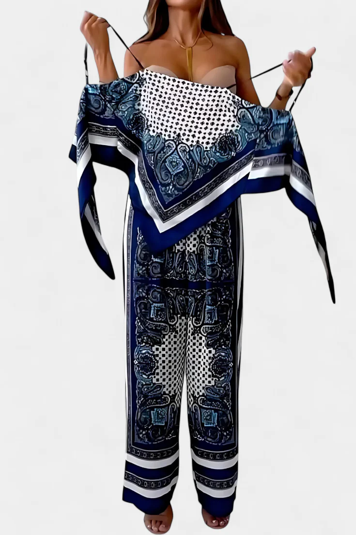 Leonie Conjunto Paisley con Tiras - Image 2