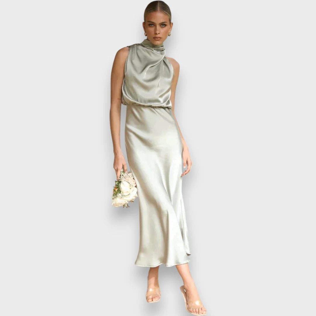 Leonita - Vestido elegante de tejido premium - Image 6