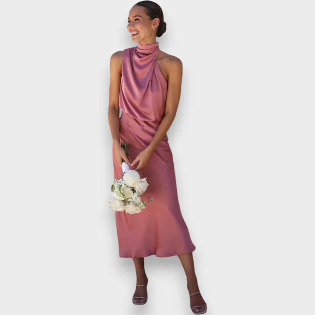 Leonita - Vestido elegante de tejido premium - Image 8
