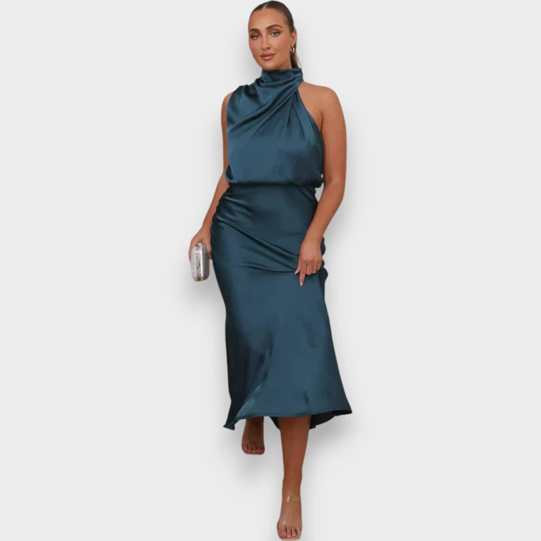 Leonita - Vestido elegante de tejido premium - Image 9