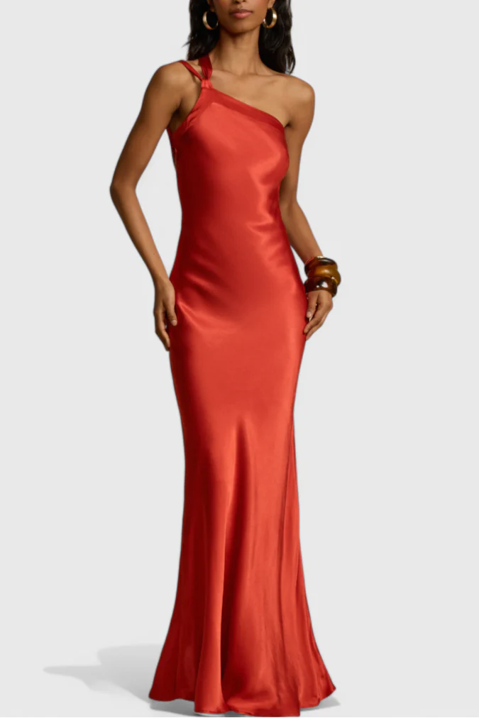 Lucra Vestido Maxi con Tirantes Diagonales y Espalda Descubierta - Image 9