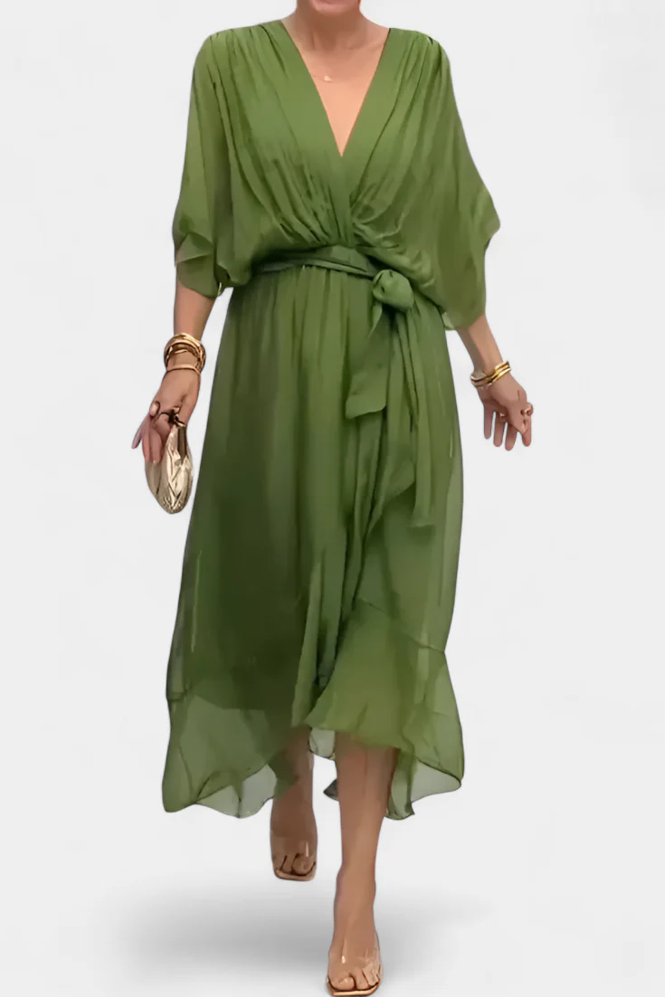 Luisa Vestido Flowy con Escote en V