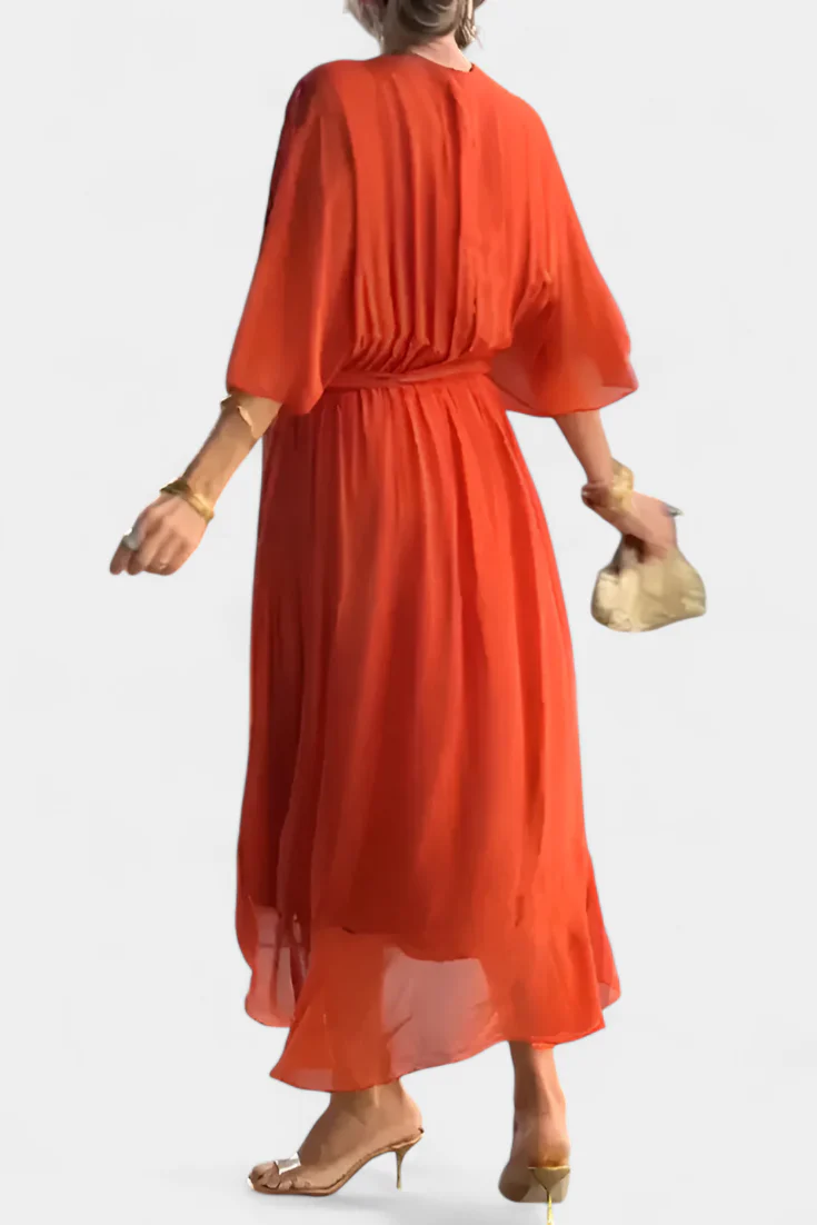 Luisa Vestido Flowy con Escote en V - Image 4