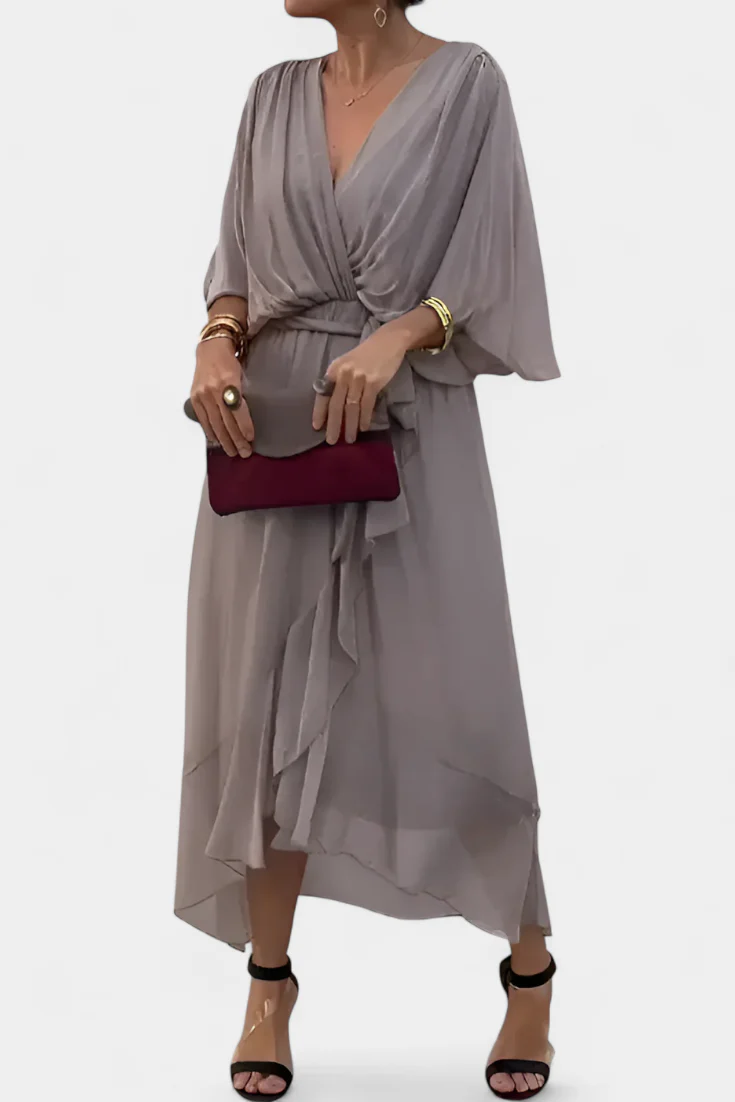Luisa Vestido Flowy con Escote en V - Image 5
