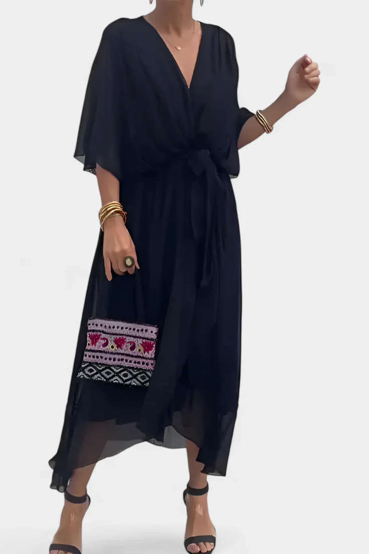 Luisa Vestido Flowy con Escote en V - Image 6