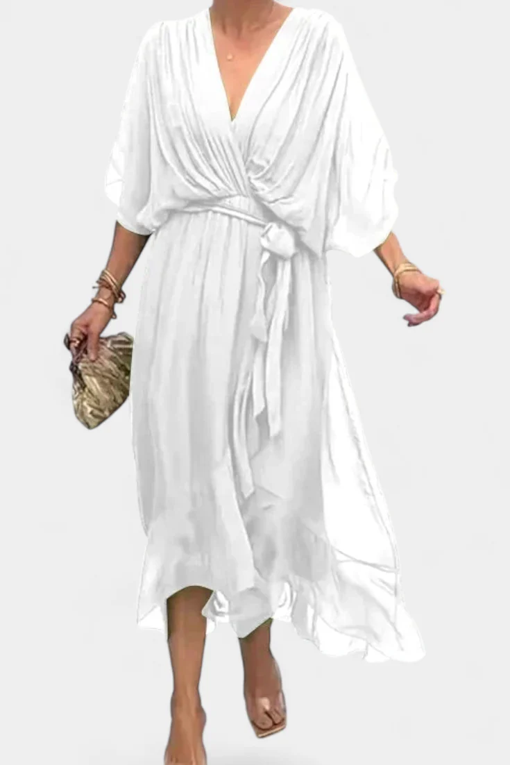Luisa Vestido Flowy con Escote en V - Image 7