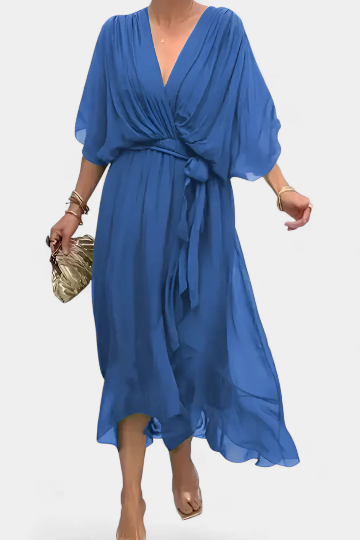 Luisa Vestido Flowy con Escote en V - Image 8