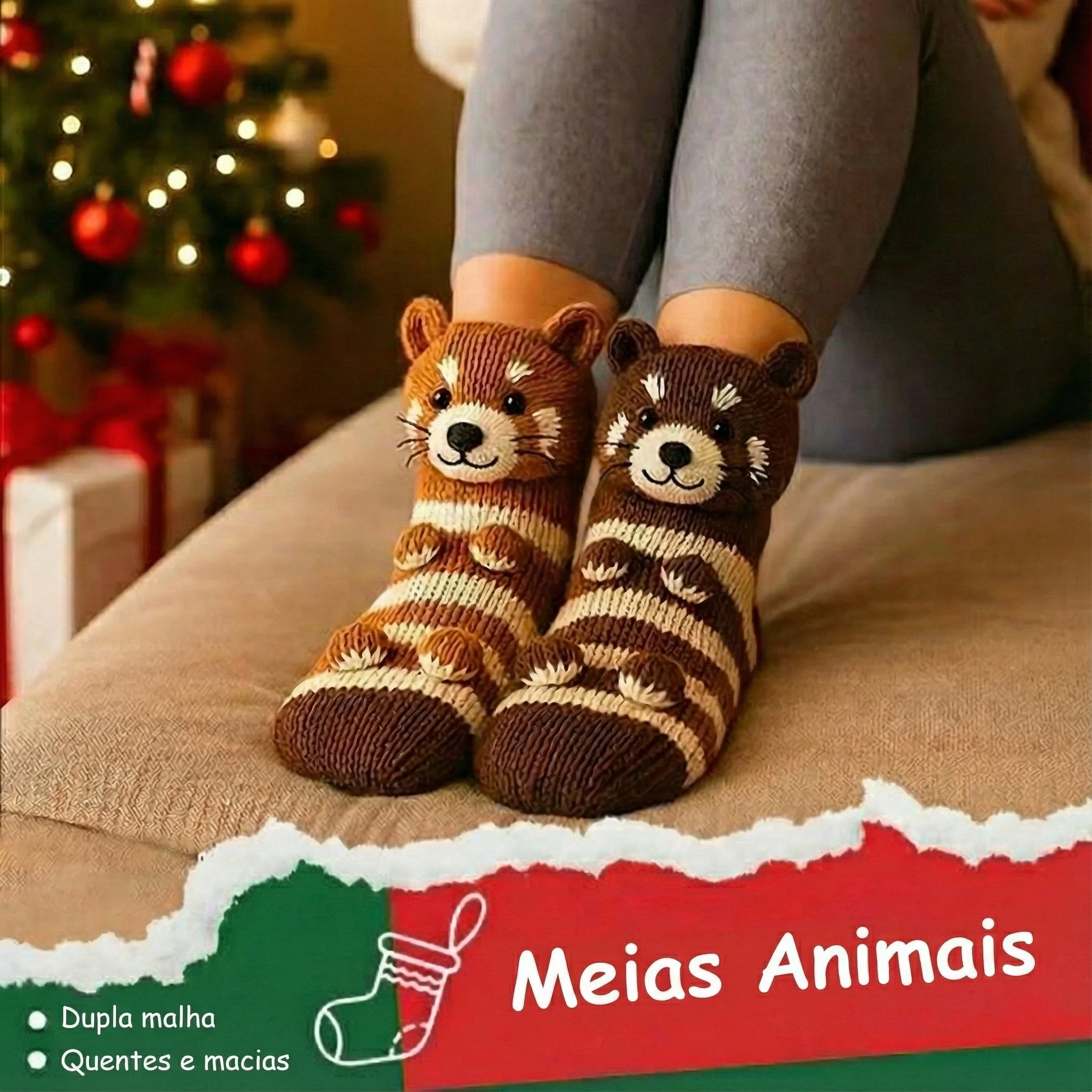 María – Calcetines con estampado de ratón - Image 5