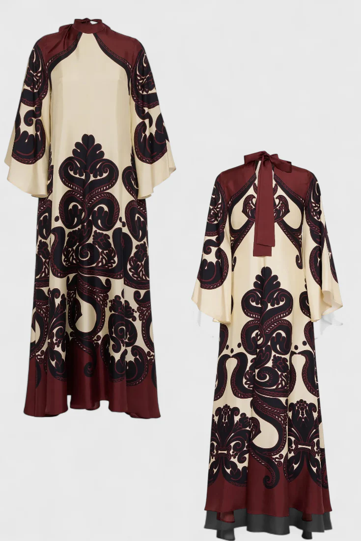 Maritza Vestido con Estampado de Grenadilla y Cuello Alto - Image 2