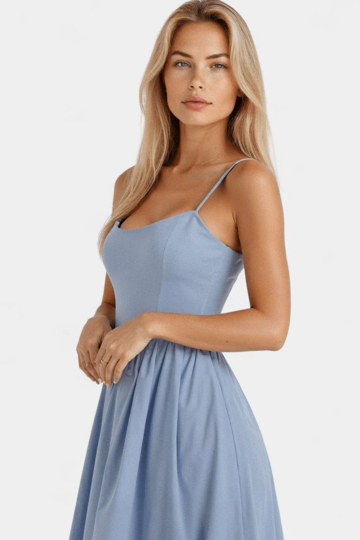 Marvelle Vestido Midi Flowy Sin Mangas - Image 5