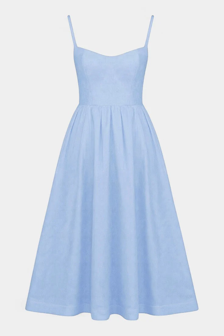 Marvelle Vestido Midi Flowy Sin Mangas - Image 7