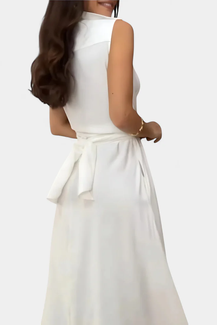 Meryl Vestido Camisero con Botones y Lazo Ajustable - Image 7
