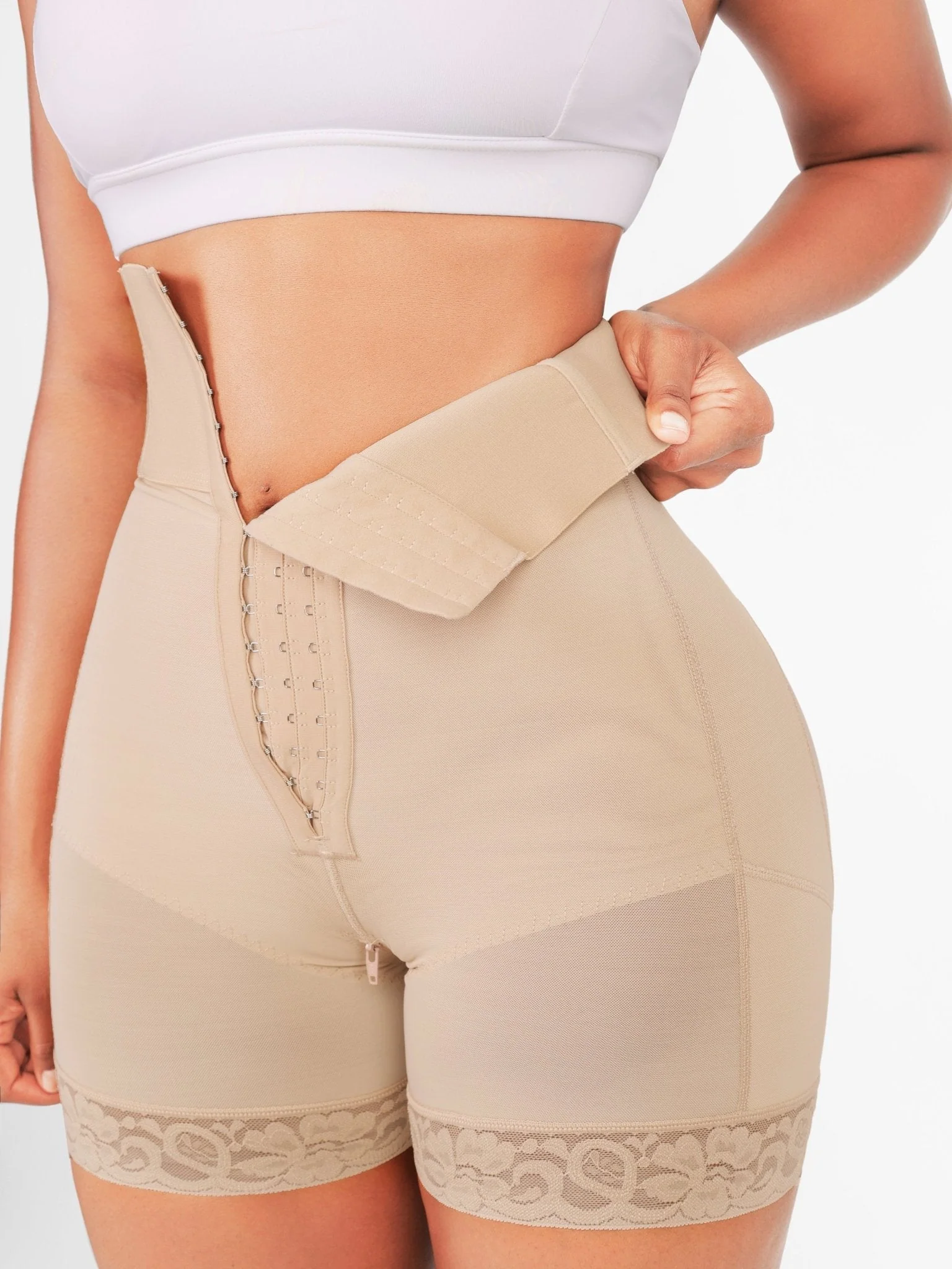 Moldeador de cuerpo ajustado para adelgazar con 3 filas de ganchos y varillas - Image 8