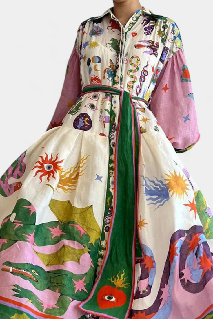 Natasha Vestido Midi Elegante Fit-and-Flare - Image 3