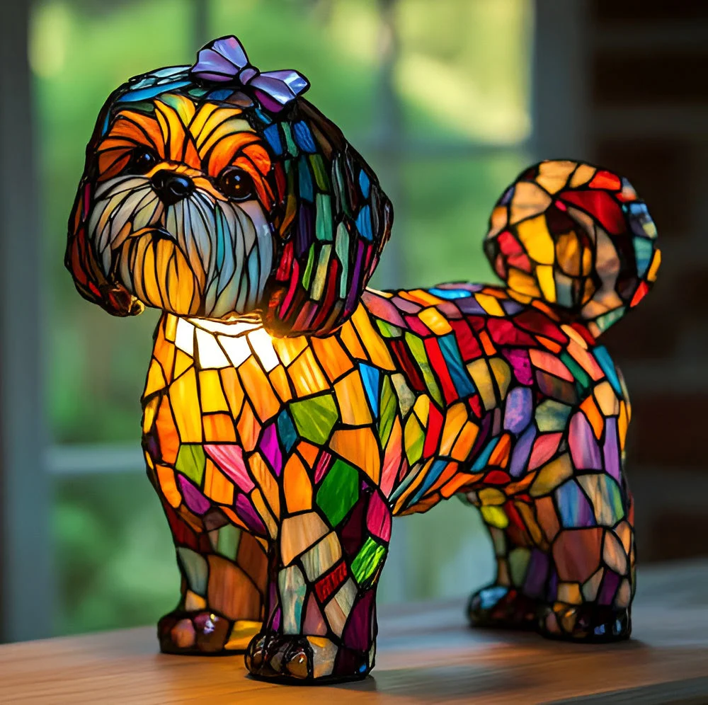 Nina | Lámpara para perros Magisk de vidrio coloreado
