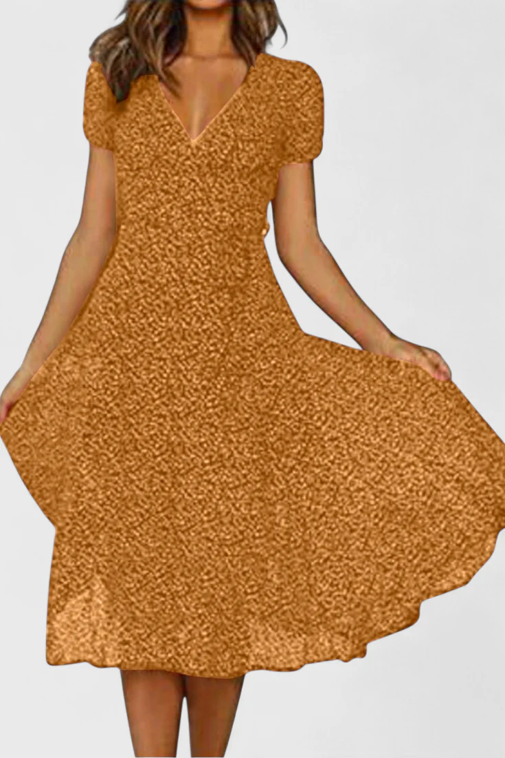 Nuria Vestido Midi Diario con Escote en V - Image 2