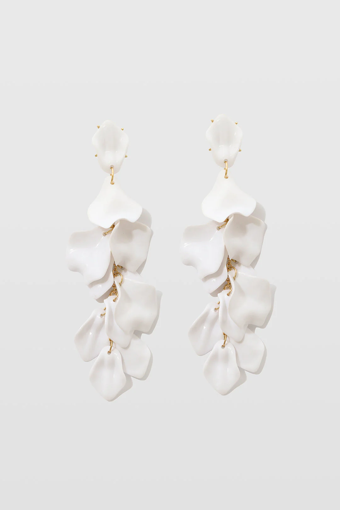 Pendientes de Gotas de Pétalos de Orquídea