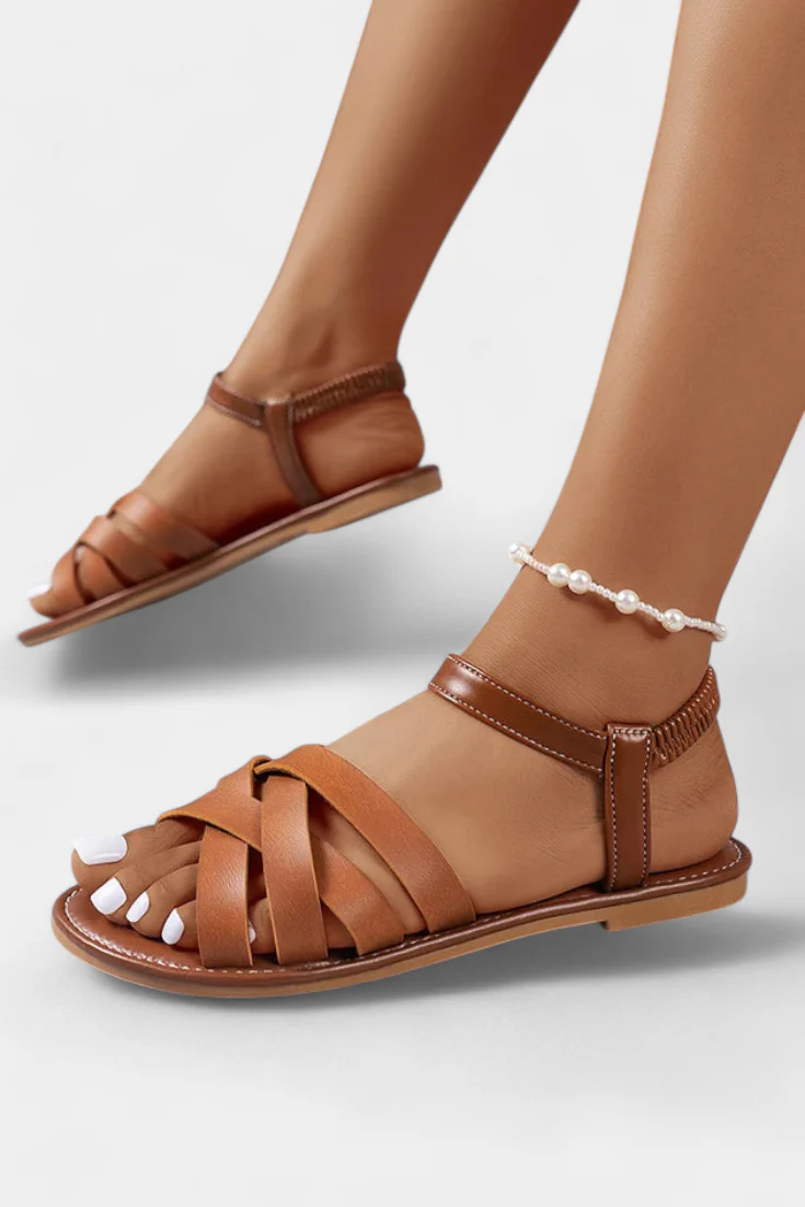 Romee Sandalias Planas con Tiras y Comodidad Todo el Día - Image 7