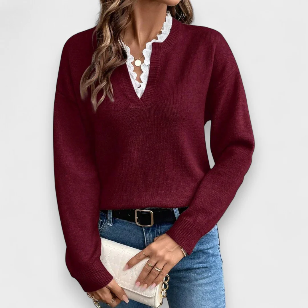 Rosalina - Elegante blusa con cuello francés - Image 5