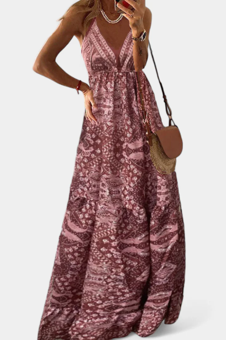 Saira Vestido Vintage con Estampado Floral y Cintura Alta - Image 5