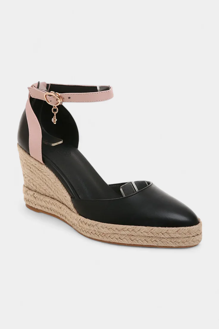 Dominga Sandalias de Cuña Estilo Espadrille con Tiras de Yute al Tobillo - Image 2