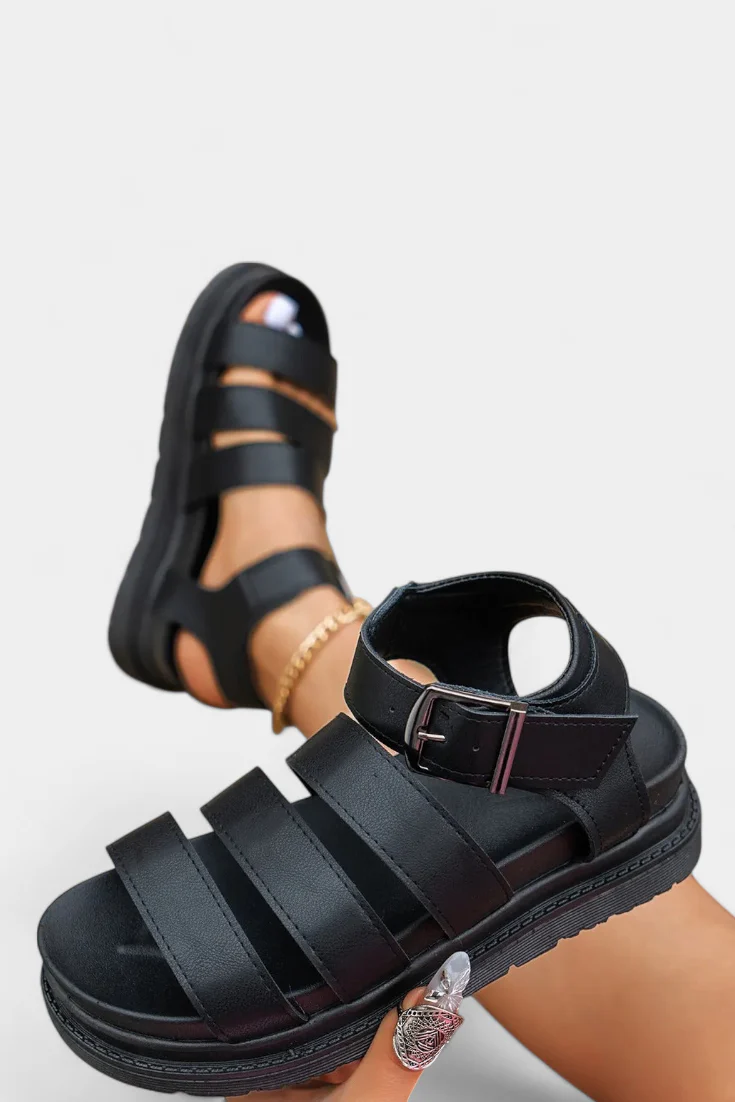 Renes Sandalias de Plataforma para Mujer con Múltiples Correas - Image 4