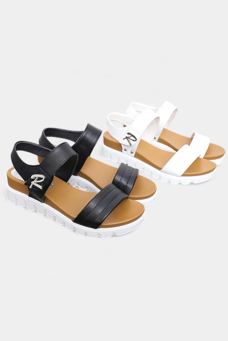 Clotide Sandalias de Plataforma Casual con Doble Correa y Hebilla Ajustable - Image 3