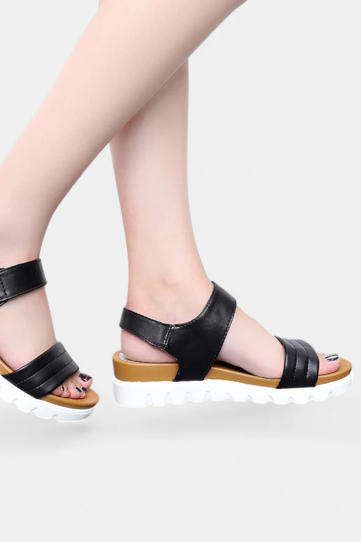 Clotide Sandalias de Plataforma Casual con Doble Correa y Hebilla Ajustable - Image 4