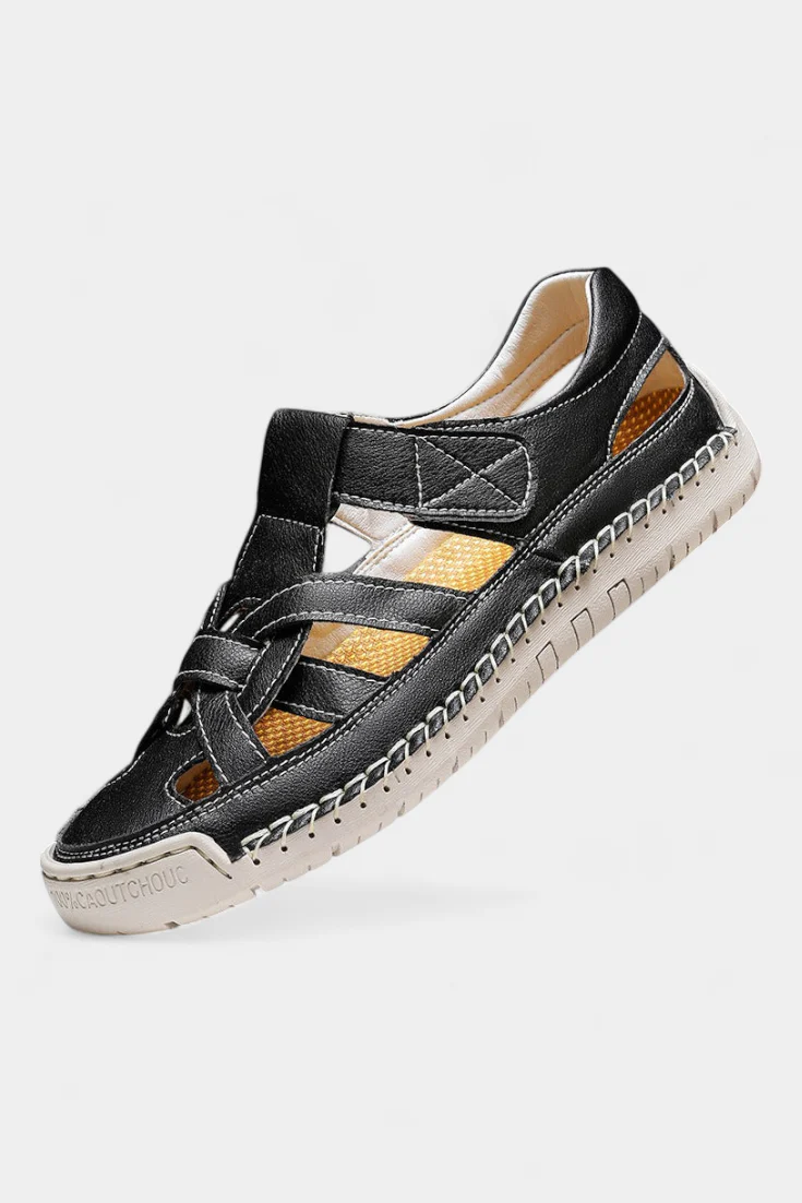 Kaia Sandalias Ergonómicas de Cuero Sintético con Corte Lateral - Image 3