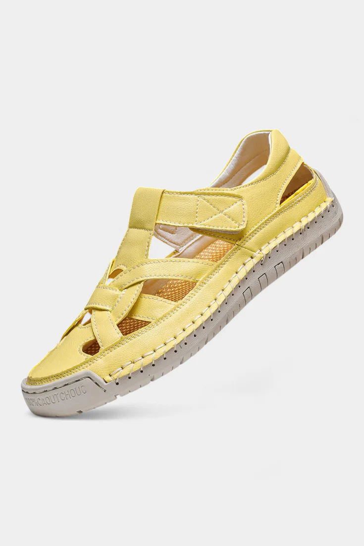 Kaia Sandalias Ergonómicas de Cuero Sintético con Corte Lateral - Image 6