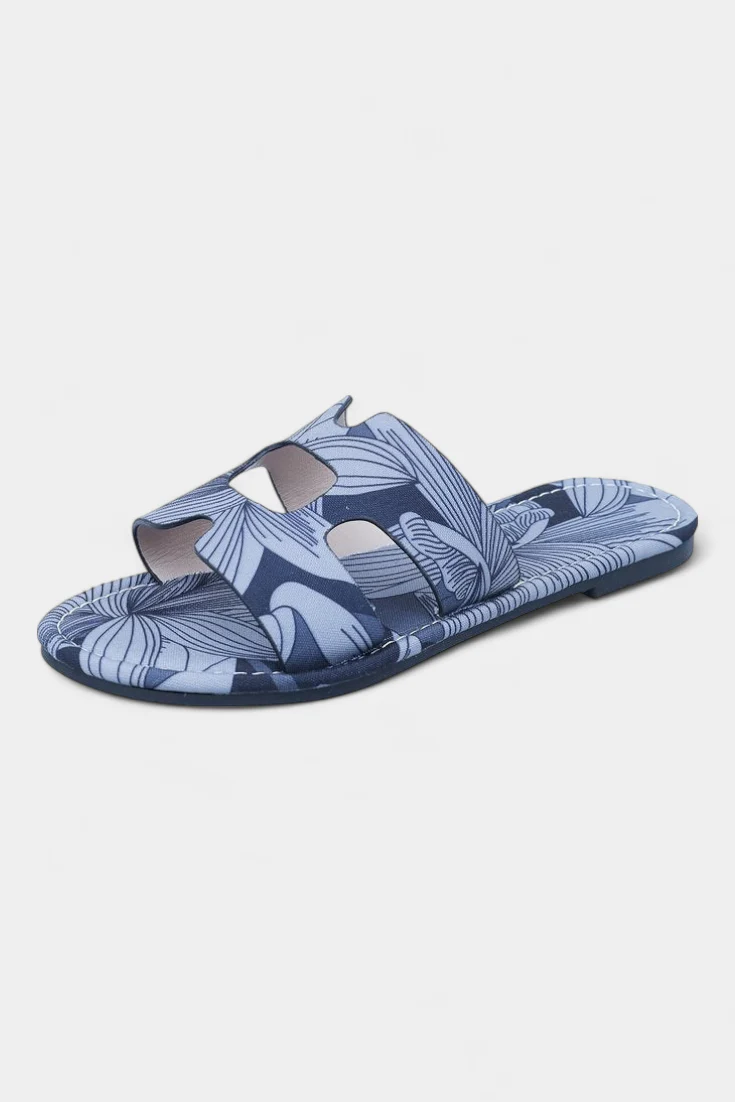 Berenice Sandalias Planas Multicolores con Estampado Tropical - Image 8