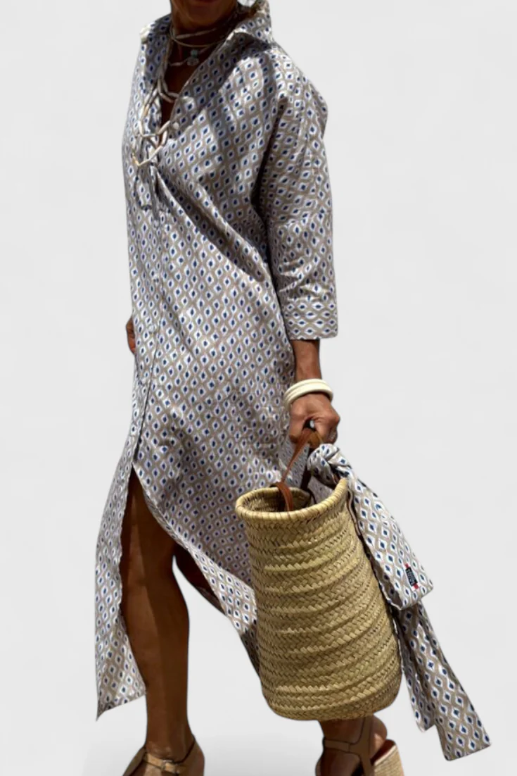 Sherlyn Vestido Camisero de Rayas con Estilo Atemporal - Image 14