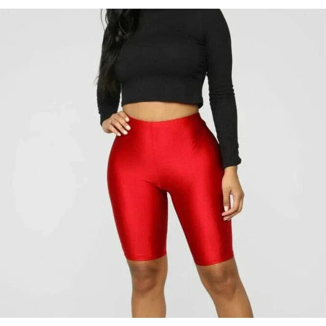 Shorts deportivos brillantes para mujeres - Image 2