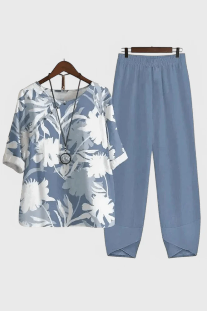 Ursula Conjunto Chic de Camisa y Pantalón con Estilo Relajado - Image 6